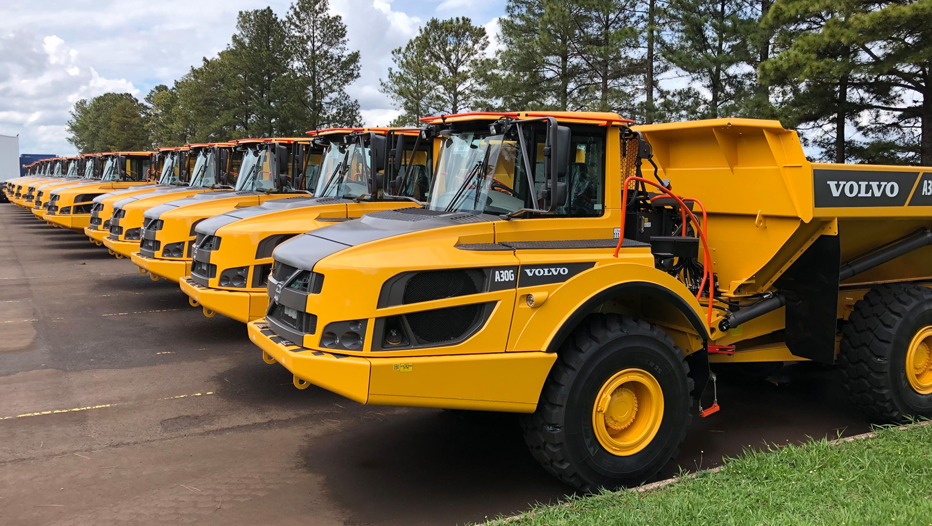 Volvo CE exporta 50 caminhões articulados para a Europa durante pandemia