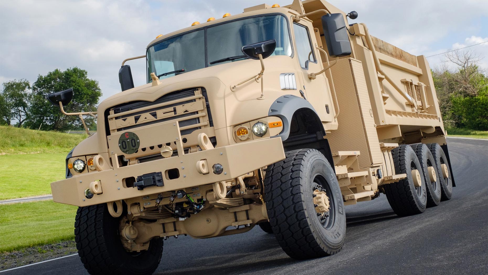 Mack Defense M917A3 Heavy Dump Trucks Meet Specification with CARC Coatings