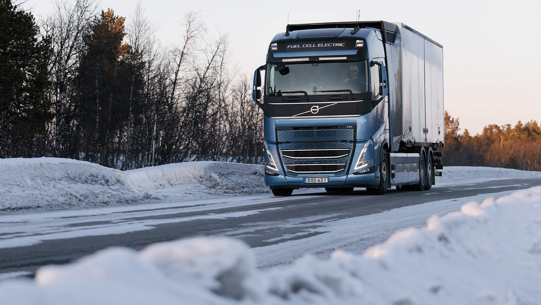 Volvo Trucks tests hydrogenpowered electric trucks on public roads