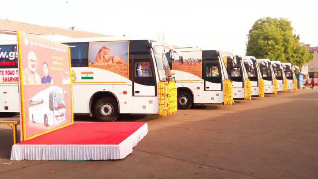 Volvo Buses Delivers 10 Nos Bsiv Compliant 9400 Range Coaches To Gsrtc